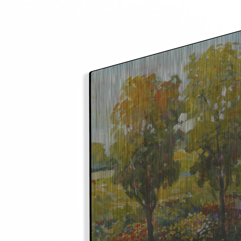 «Morning Walk I» par Tim O'Toole, art mural en métal, 36 po x 24 po