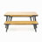 1 DINING TABLE+2 DINING BENCHES