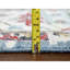 8'9" x 11'9" Blue, Hand Knotted, Organic Wool, Broken and Erased Persian Heriz Rug