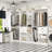 Selestina 110'' Closet System with Wooden Drawers-1234567022