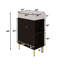 Meuble-lavabo autoportant de 22 po avec lavabo simple en céramique et porte à fermeture en douceur, rangement sur le côté droit-2134092686