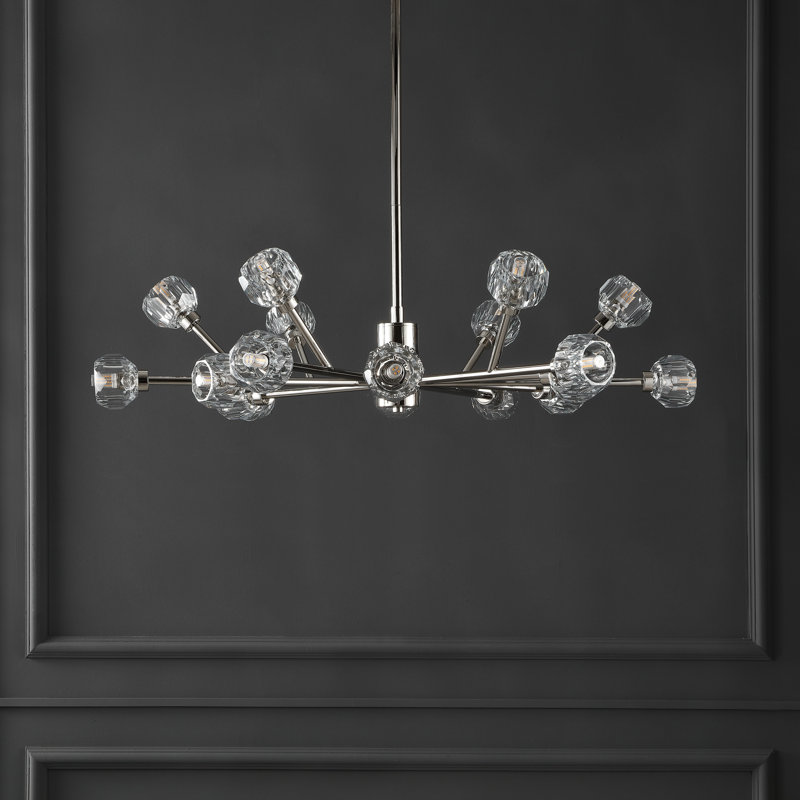 Elizabelle 18 - Light Chandelier, Chrome