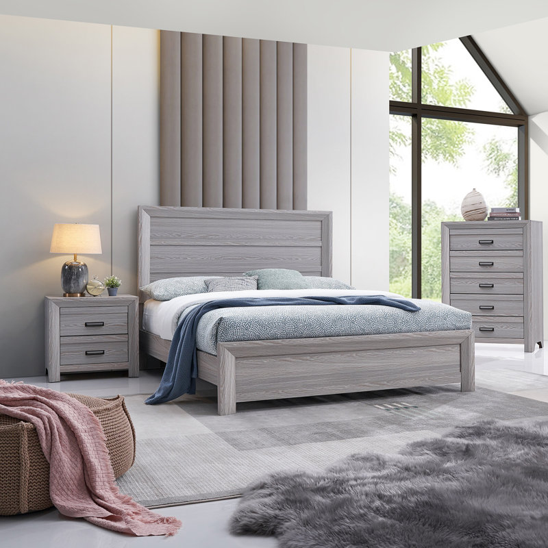 Mobilier de chambre à coucher 1pc, Gris