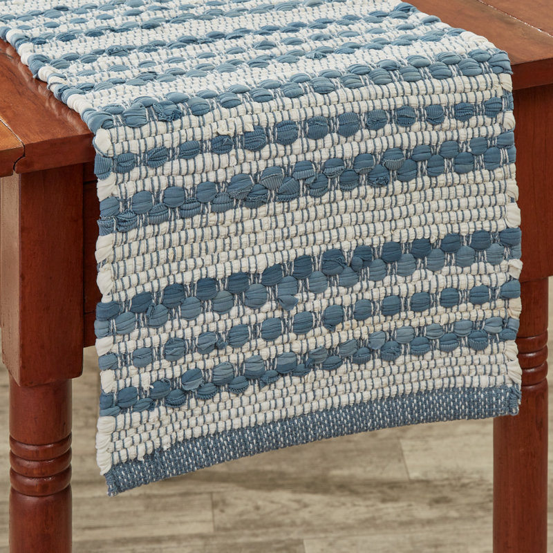 Clera Runner Striped Chindi Table Runner, 54" L x 13" W