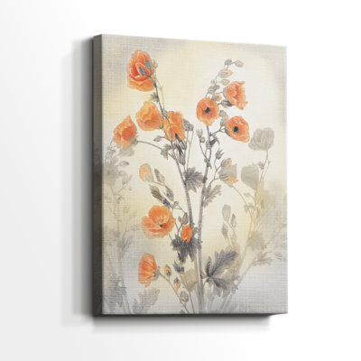 Coquelicot rouge - Cavas enveloppés de galerie