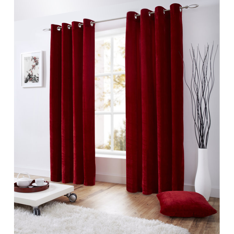 Velvet Room Darkening Curtain, Mink, 144 W x 228 D cm
