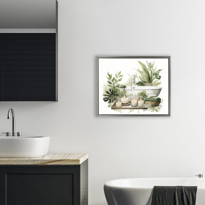 Cadre de baignoire tropical Tropical Zen, design avec lettres et doublure
