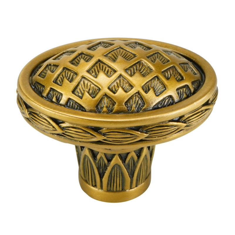 THAMES OVAL KNOB, Gold, 1 1/4"