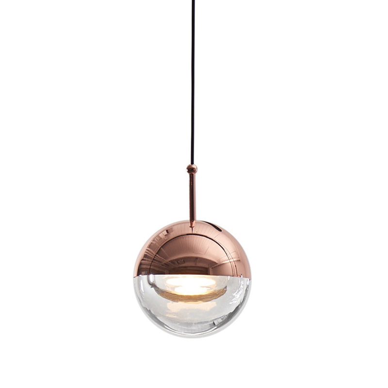 Luminaire suspendu sphère 3 lumières Krantz, Cuivre