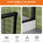 48" x 72" Semi-Frameless Walk-In Shower Door, Black Tempered Glass, Modern Bathroom Glass Shower Door for Walk-In Shower Installation-126557738