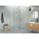 Halo 49 in. x 41 in. x 78 in. 90-degree Fully Frameless Glass Hinged Shower Enclosure