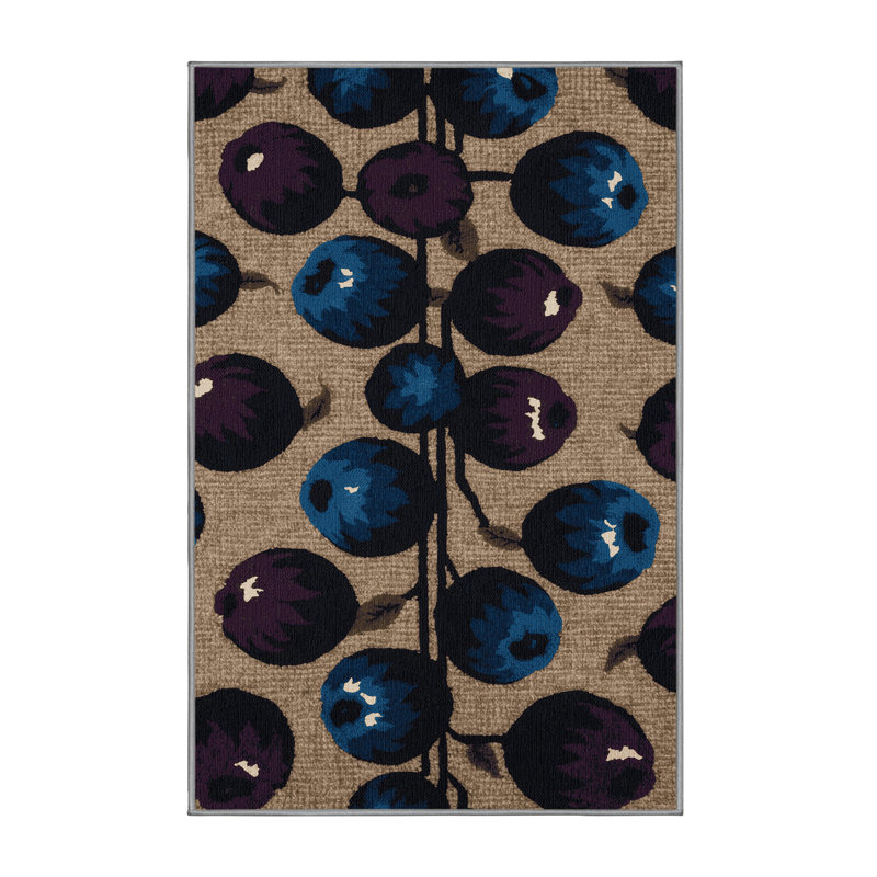  Tapis lavable fruits de marionnettes, Rectangle 6 pi x 9 pi