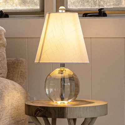 Lampe de table transparente 16 po Charlton