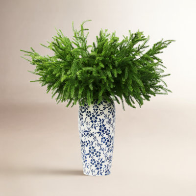 12 Pcs Artificial Norfolk Pine Branches Plants Decor