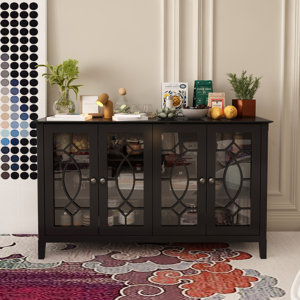 Allrich 31.9'' H X 53.9'' W X 15.7'' D 4 - Door Accent Cabinet