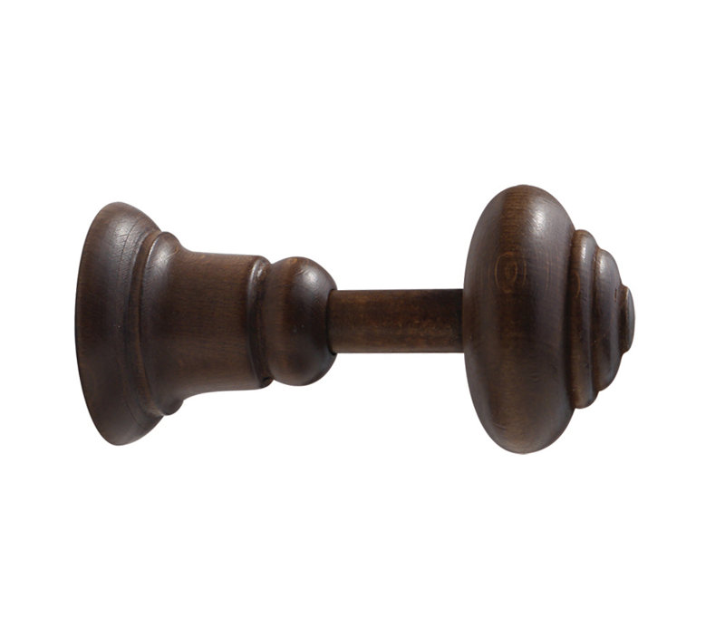 Wood Curtain Holdback/Tieback, Dark Oak