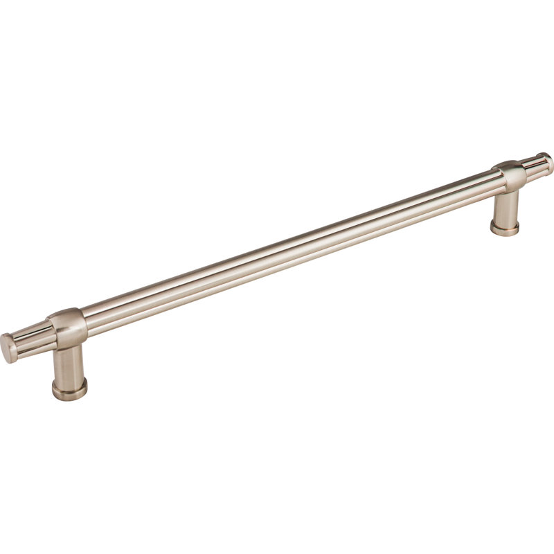 Luxor Appliance Pull, Brushed Satin Nickel, 12" Center to Center