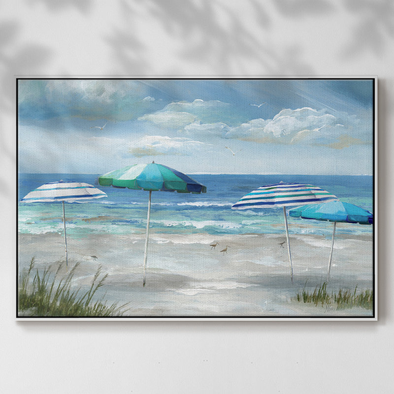 Oceanside, reproduction d'art sur toile, Blanc, H 25 po x l 37 po x P 2 po