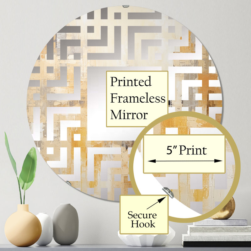 Burgwell - Miroir mural carré, 31,4 po x 31,4 po