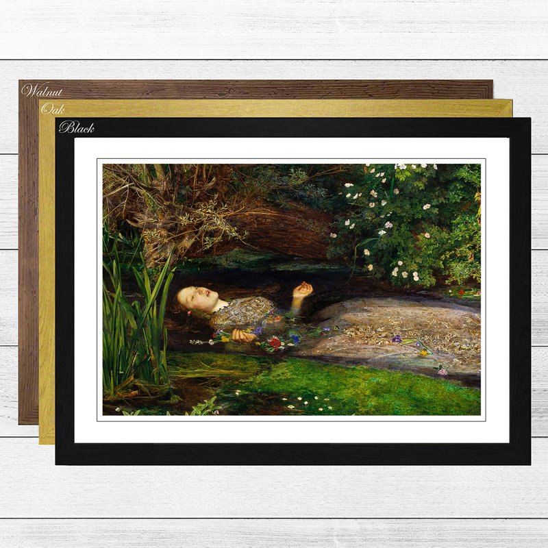 John Everett Millais - Single Picture Frame Painting, Walnut