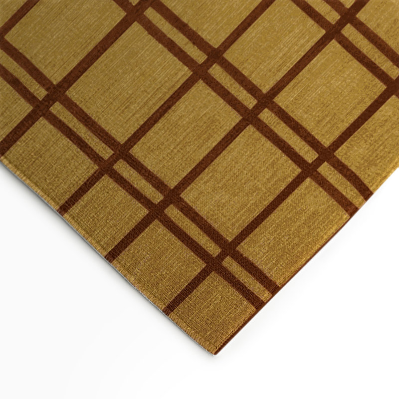 Tapis brun intérieur et extérieur Trellis, Rectangulaire 3 pi x 5 pi