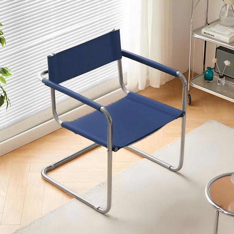 Chaise d'appoint Cantilever, chaises d'appoint, chaise de salle à manger, fauteuil avec cadre en acier inoxydable, chaise de bureau