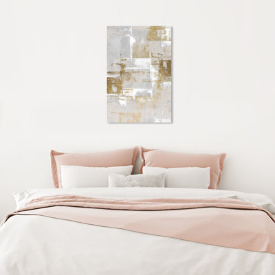 Abstrait fraîchement peint, gris glamour - Peinture