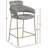 Yara Beige Velvet Counter Stool-75000051