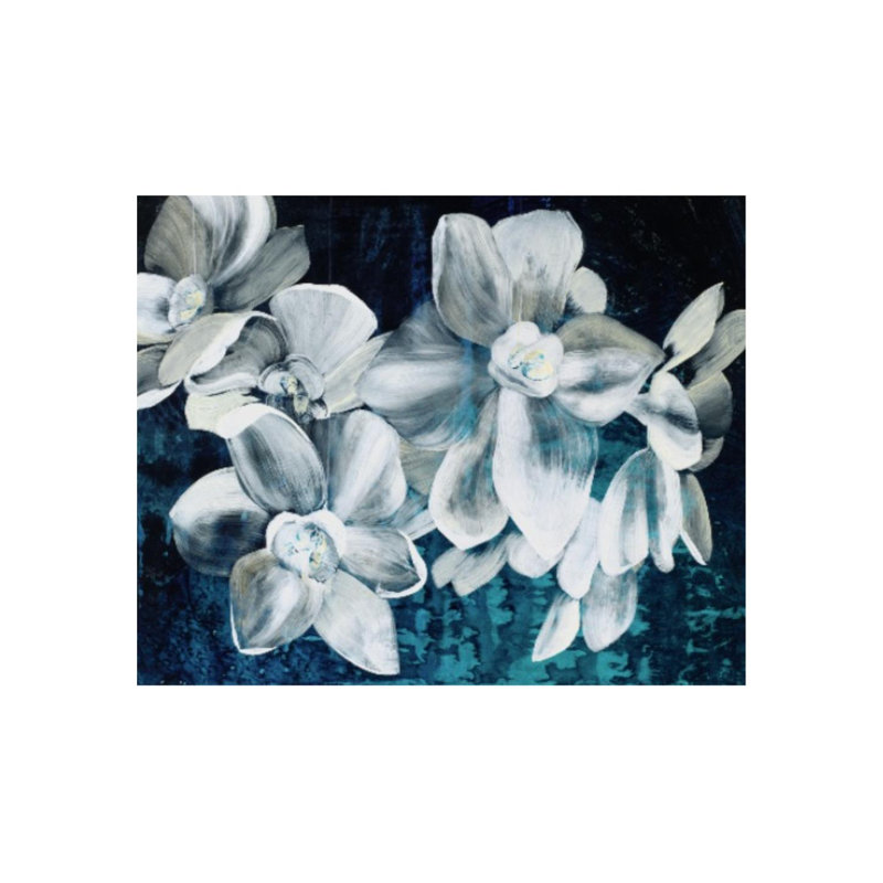 Paper Whites Print, 47" H x 58" W, Image Brush Gel