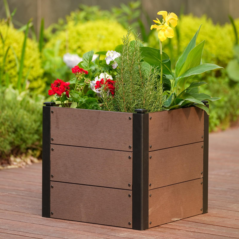 Wood Raised Garden Bed, 45cm H x 49cm W  x 49cm D 