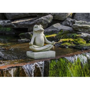 Campania International English Moss Totally Zen Frog Statue