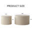 Table basse moderne beige - Extrémité latérale cylindrique pour balcon Wave Stripe-439938716
