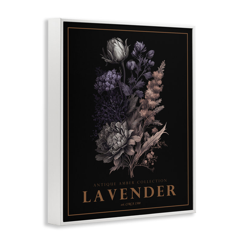 Giclée antique de couleur lavande antique, design par Christopher Giampietro, H 14 po x l 11 po