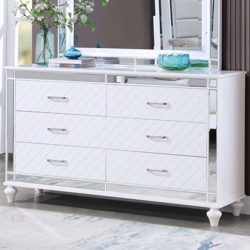 Commode Livorno G02790-D, champagne argenté (Commode)