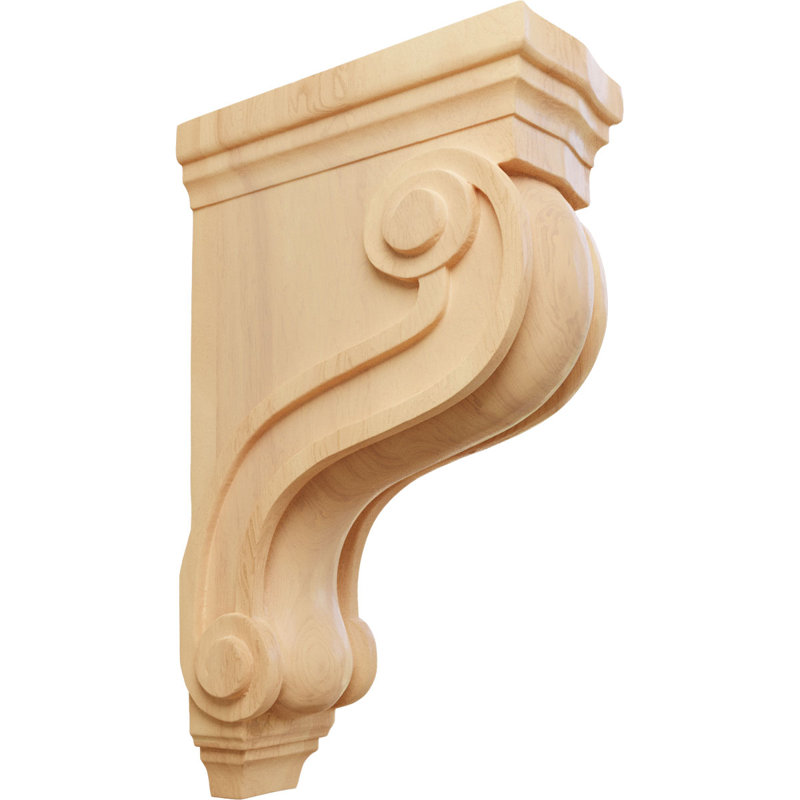 Corbeau traditionnel de Boston, Chêne brun, H 13 po x l 3 7/8 po x P 8 po