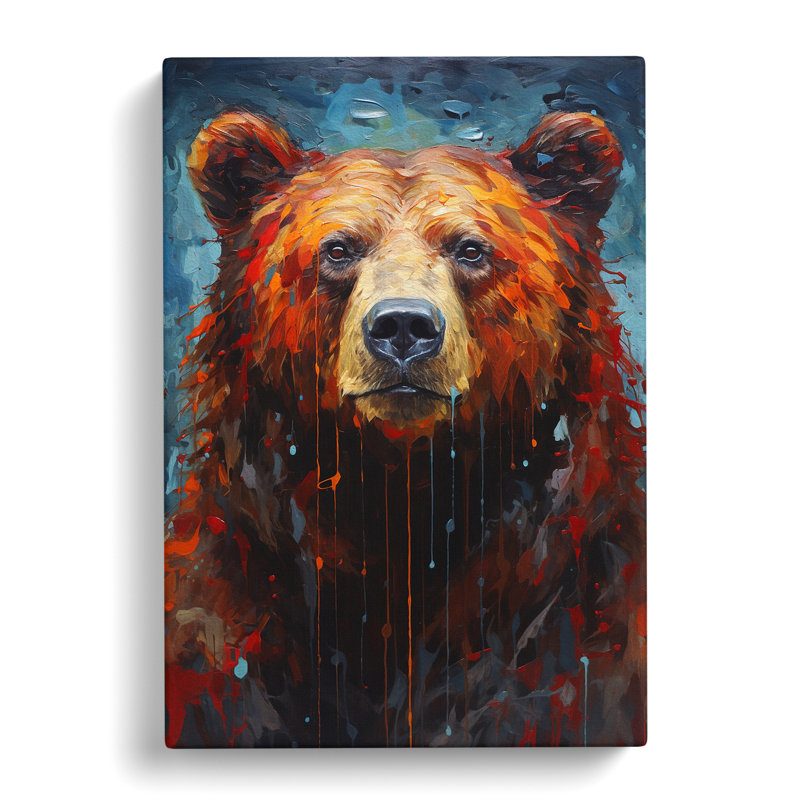 Bear Informel - Wrapped Canvas, 50cm H x 35cm W x 3cm D