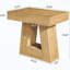 Table de bout unique avec base trapézoïdale