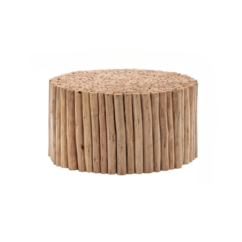 Celenne Solid Wood Coffee Table, Natural Wood