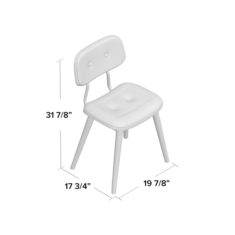 Gerhart Upholstered Dining Chair, Black