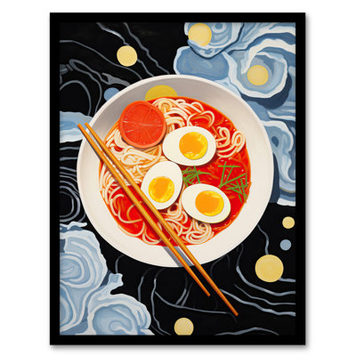 Noodles and Doodles Ramen 1 Piece Single Picture Frame Wall Art