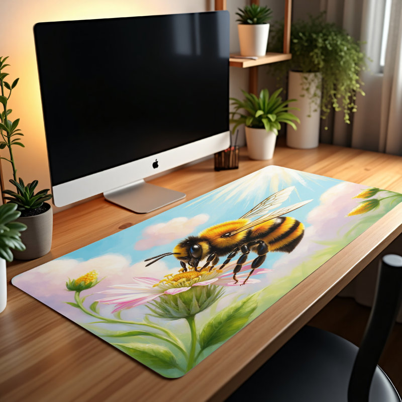 Polyester Desk Pad, 14.4x12.1