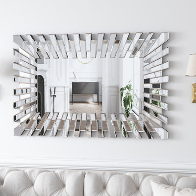 Freelon Sunburst Decorative Rectangle Wall Mirror
