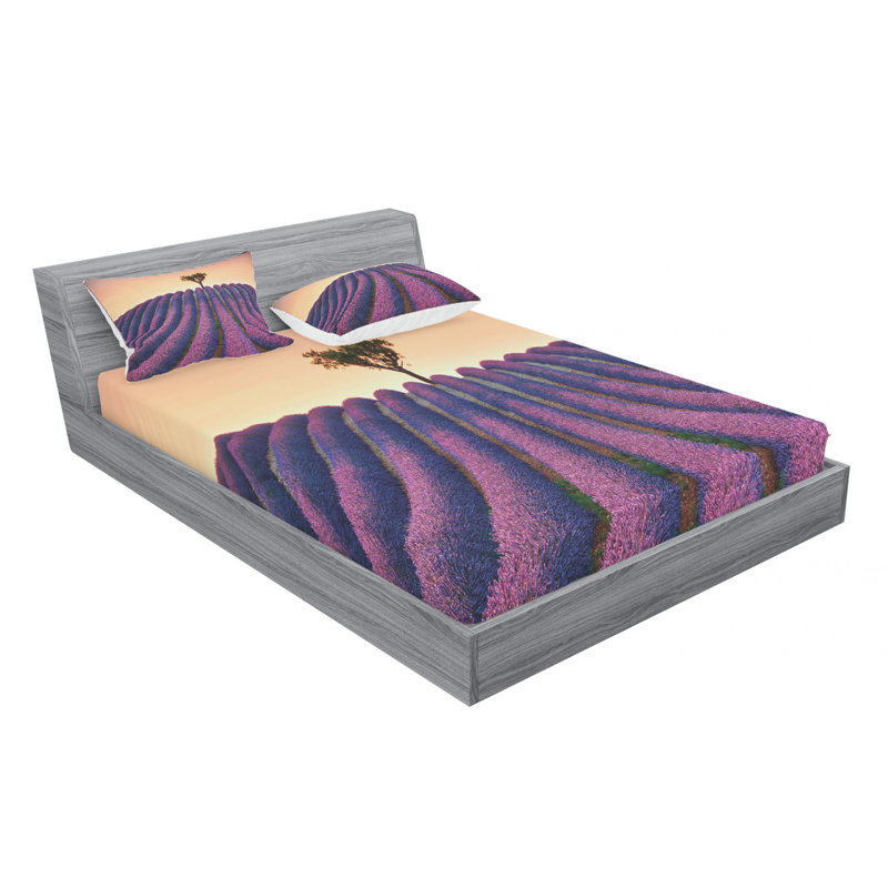 Microfiber Sheet Set, Queen Sheet Set with Fitted Sheet