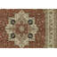 Tapis orange et beige noué à la main de haute qualité