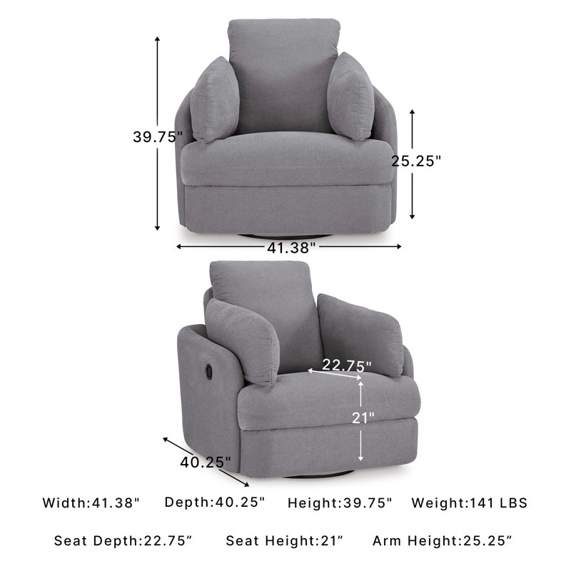 Falda Swivel Glider Chair