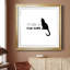 «Pawsome Cat», reproduction d'art textuel sur papier encadré-443387338-443387339