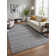 Tapis rectangulaire gris foncé Mantra