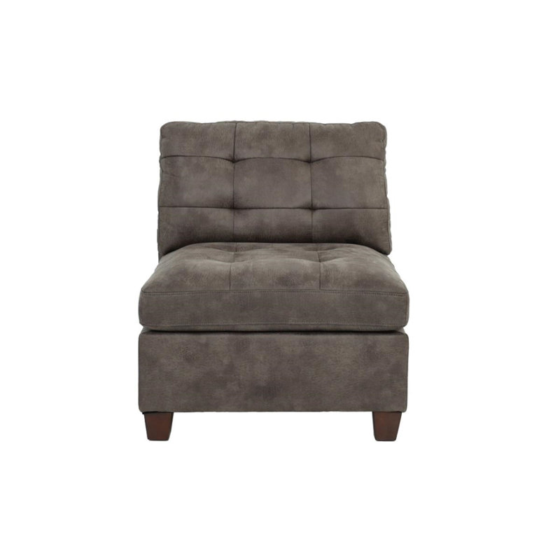 Fauteuil Lasarohhi, Similicuir brun foncé