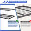Support de garage pour le garage, élégant support double couche en acier au carbone noir 4 x 8 pi avec une capacité de 650 lb pour des plafonds de 10 à 12 pi de hauteur