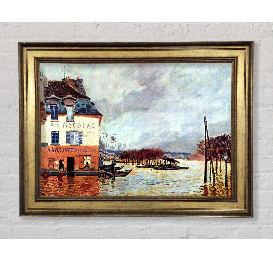 Sisley Flood At Port Marly 2 - Einzelner Bilderrahmen Kunstdrucke